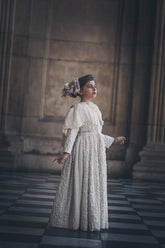 Winter Ivory Faux Fur Dress and Belt - Natasha